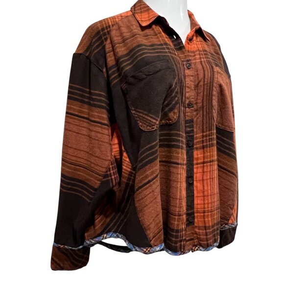 Urban Outfitters BDG Karl Slouchy Plaid Flannel Button Down Shirt, NWT, L - Picture 11 of 11